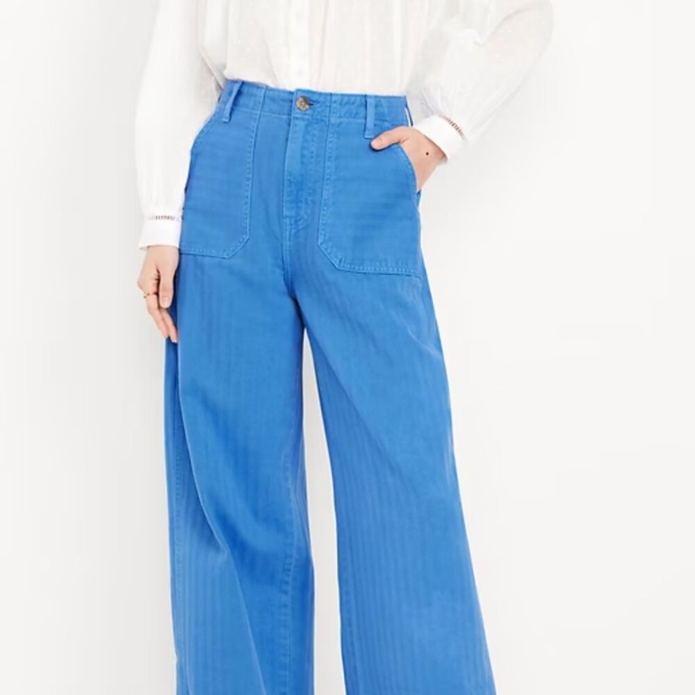 Old Navy High-Waisted Baggy Wide-Leg Jeans - NWT! - Picture 2 of 10